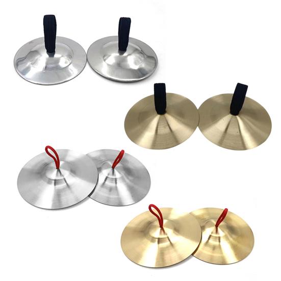 Finger Cymbals for Kids Handheld Copper Crash Cymbal Mini Belly Dance Hand Cymbal Musical Instrument for Activity Events Chorus Presentations