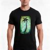 Palm Tree Tshirt Summer Casual Cotton Tee Oversized Streetwear Tops Vintage Graphic Print Loose Fit Short Sleeve