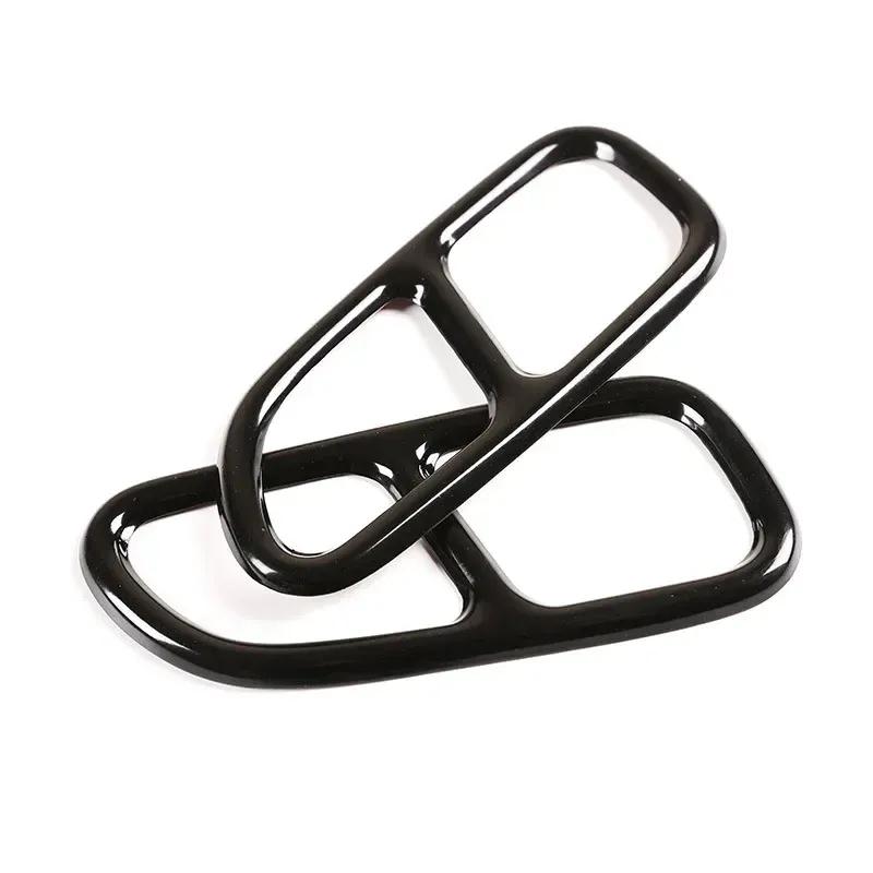 Yubao 2x Car Stainless Steel Tail Throat Exhaust Pipe Muffler Tip Cover Trims for Mercedes Benz CLA W117 2013-2016