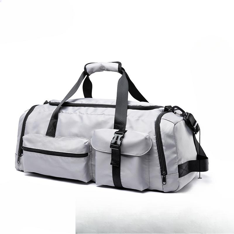 

Рюкзак большой вместимости, мужская дорожная сумка, сумка для багажа, сумка для спорта и фитнеса серый