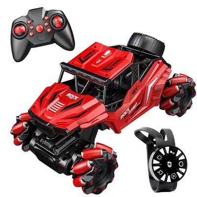 Carro RC iKing Controle Remoto - Função Spray, Rodas Macnum, Drift, 2.4GHz, Luzes LED, Cabo Incluído, Anfíbio, Brincadeira InternaExterna, Carregamento USB,