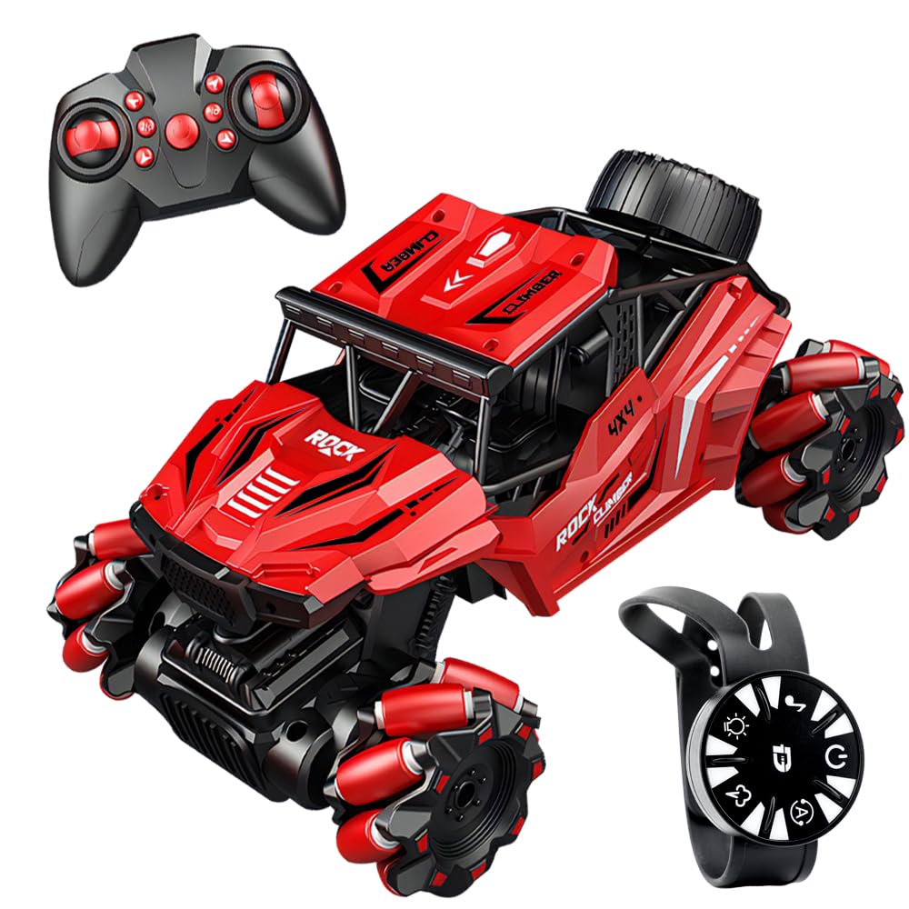 iKing RC Car Remote Control Spray Macnum LED Cable USB Birthday Gift for Elementary and Middle School Students - Function, Wheels, Drift, 2.4GHz,