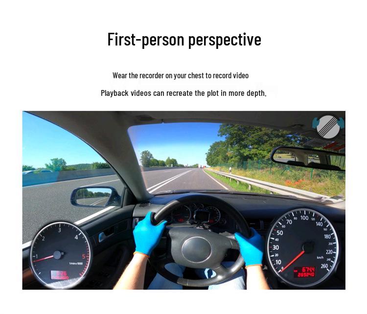 Waterproof HD Motorcycle Dash Cam with Anti-Shake Technology