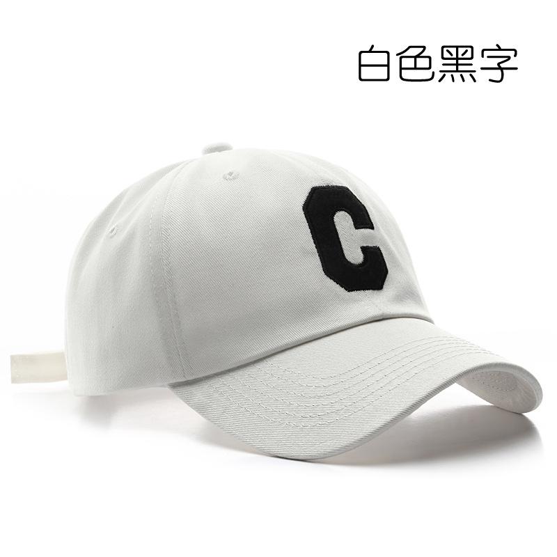 Fashion Trendy Big C Letter Embroidery Cap Outdoor Sun Protection Visor Casual Baseball Cap