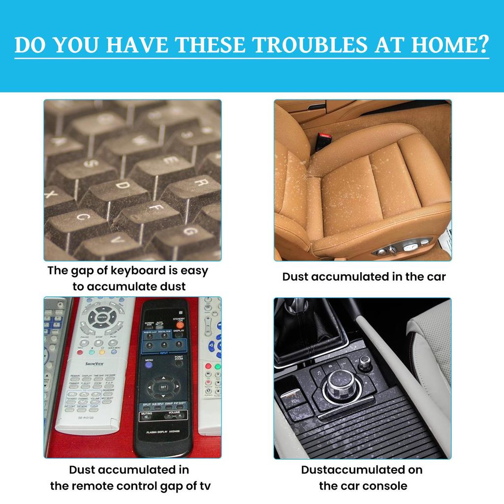 RAYHONG Car Cleaning Soft Gel Car Interior Air Vent Cleaning Keyboard Remote Control Crevice Dust Sticky Removal Gel