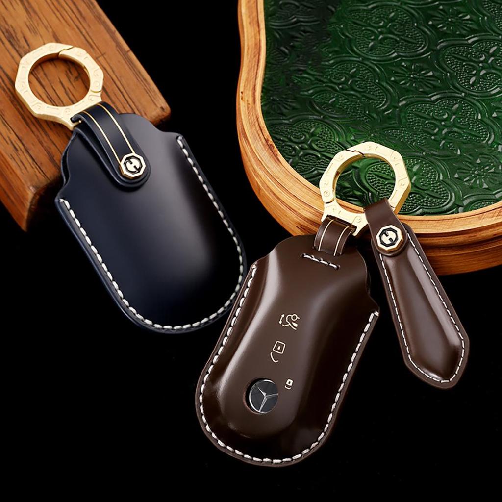 Suitable for Mercedes-Benz Maybach Handmade Cowhide High-End Car Key car key case