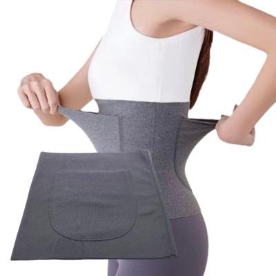 Thin Belly Warmer with Heat and Pocket [UTST] Women's Pocket, Pack, Warmth, (Gray, 2-Pack)