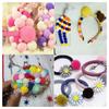 Pom Pom Craft Supplies Colorful Pom Embellishments Crafting Poms 10mm Fluffy Felt Balls for Dolls Diy Decorations for Garland