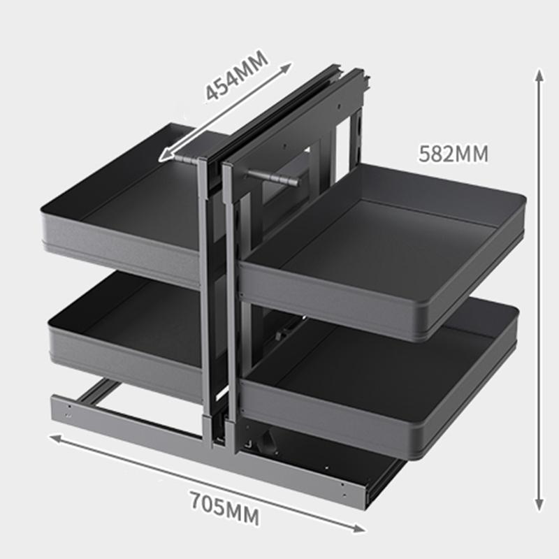 Corner Pull Basket Adjustment Storage Holders Organization Kitchen Tableware Racks Modern Storage Pull Baskets Home Accessories