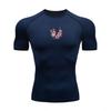 Moisture-Wicking Short-Sleeved Tight-Fitting Sports Top Casual Versatile Breathable Quick-Drying Lightweight for Running and Cycling Fashion