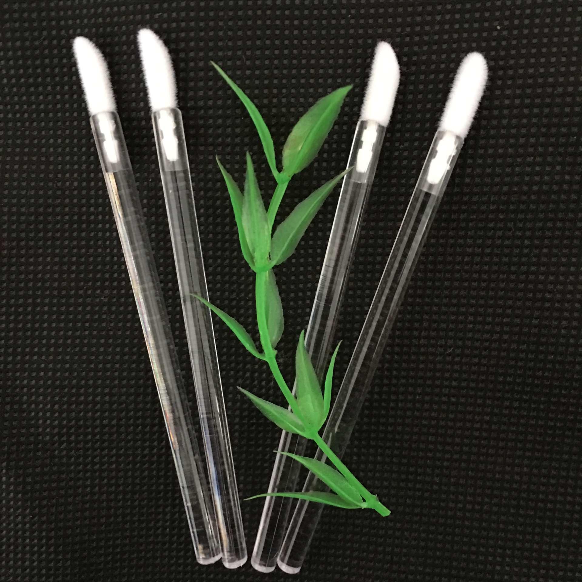 

50 Pack Disposable Nylon Lip Brushes - Portable Makeup Tools for Lipstick Application Green (50 pcs/pack)