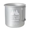300ML Camping Mug Aluminium Alloy Picnic Utensils Foldable Handle Travel Coffee Cup Ultra-Light Outdoor Kitchen Equipment