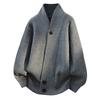 Fashion Design Men V-neck Cardigans Sweaters Men Spring Autumn Outwear Loose Sweatercoat Csual Knitted Sweaters