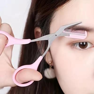 Eyebrow Trimmer Set, Curved Eyebrow Razor, Eyebrow Scissors With Comb, Convenient Easy Beauty Tools For Begrs