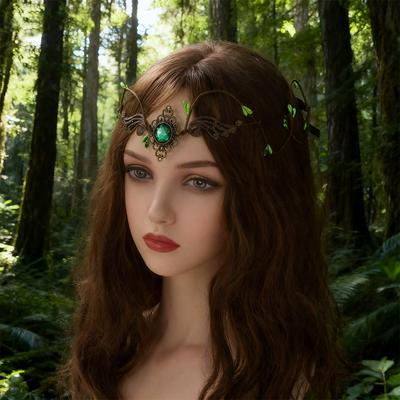 New Vine Design Elven Crown Bridal Style Wedding Accessory Fairy Diadema Dress Accessory Witch Theme Hair Garland