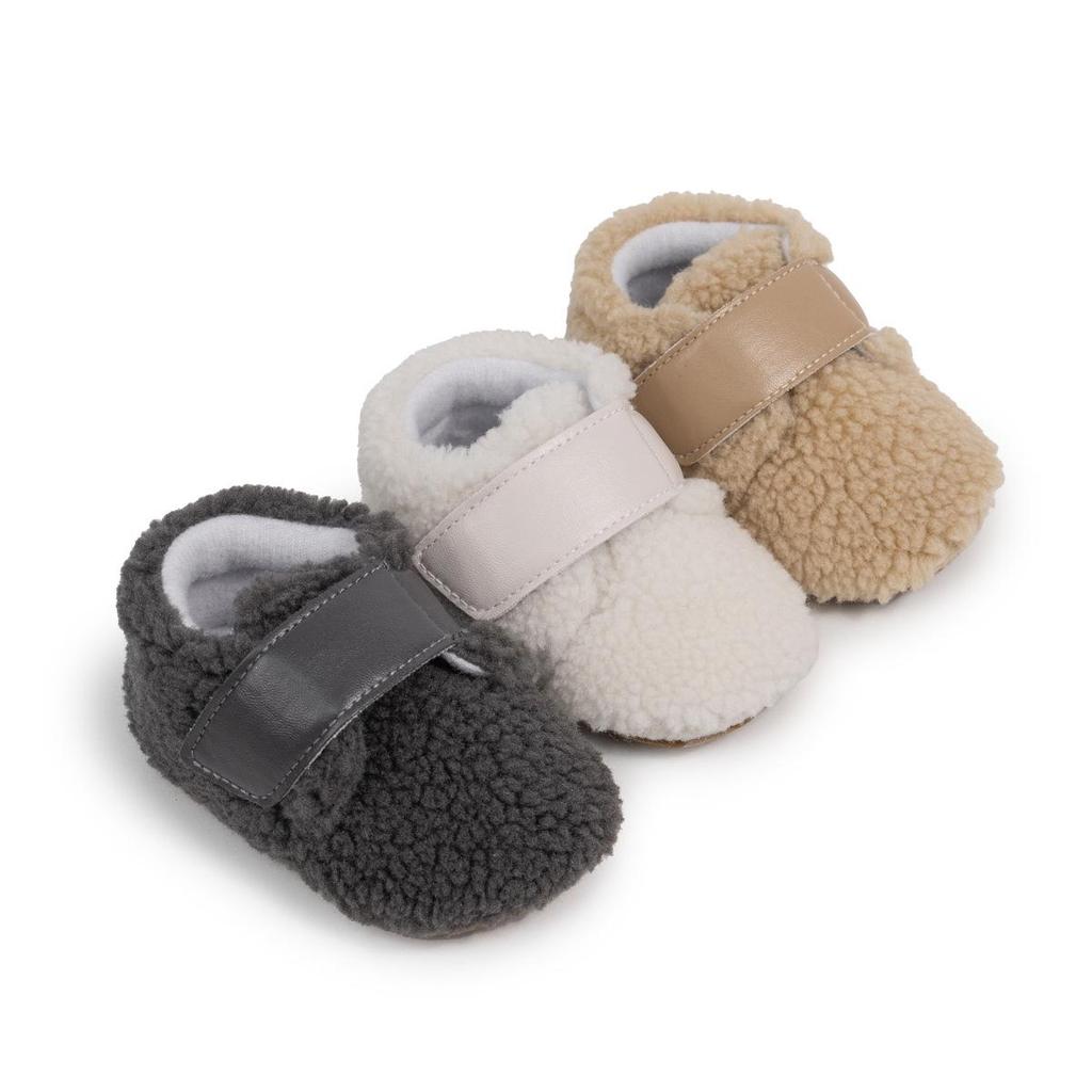 Korean Style Winter Baby Shoes - Non-Slip, Soft Sole with Magic Sticker