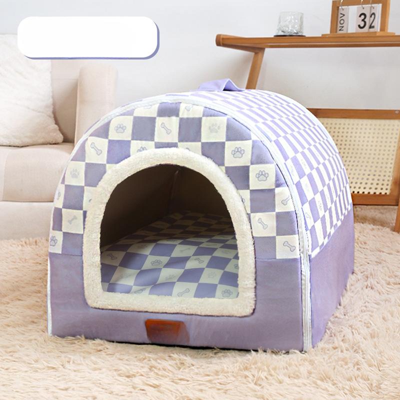 Cat Nest, Universal Pet Products for All Seasons  Cat Safe House  Cat House Enclosed Winter Warm Cat Bed