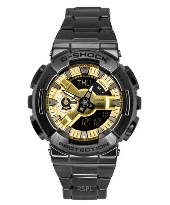 G-Shock Analog Digital Stainless Steel Gold Dial Quartz GM-110BD-1A9 200M Men's Watch