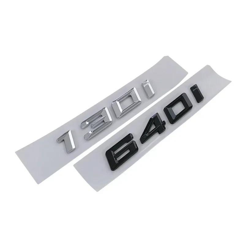 Chrome Glossy Black 3D For BMW Lettering 1 2 3 4 5 6 7 Series Car Body Rear Trunk Emblem Badge Sticker Emblem Accessories KGT4