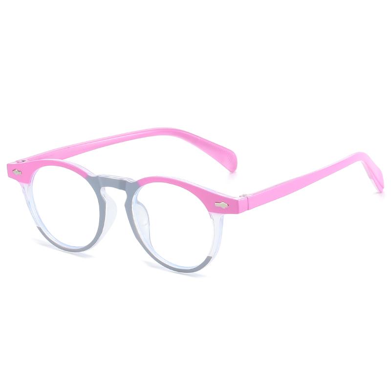 Retro Round Anti Blue Light Glasses for Women Men Fashion Blue Light Blocking Eyewear