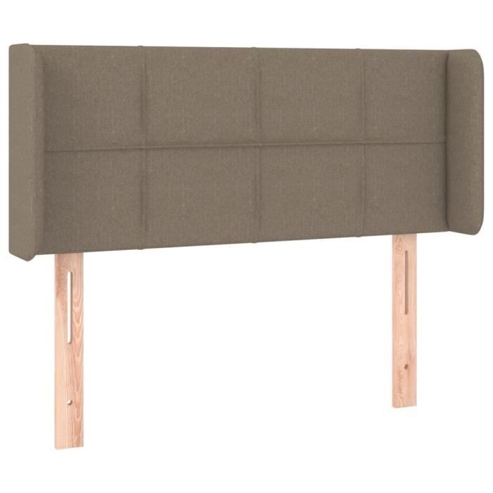 VidaXL Headboard with Ears Taupe 83x16x78-88 Cm Fabric3118746