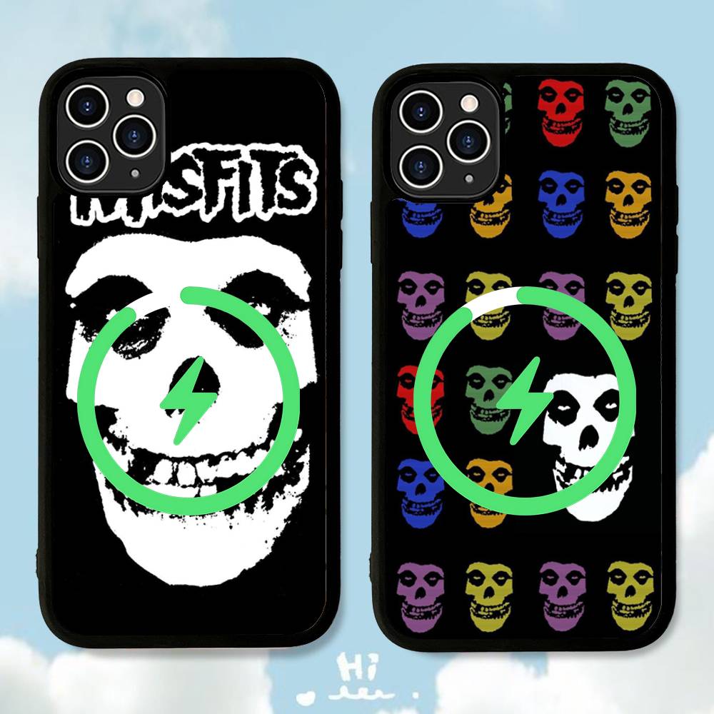 Classic Punk Band M-Misfits Magnetic Phone Case For IPhone 16 15 14 13 12 11 17 Pro Max Plus Wireless Charge Cover