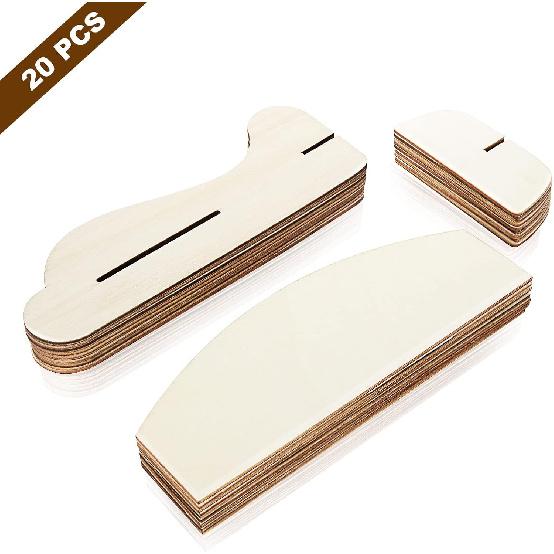 CertBuy 20 Pack DIY Model Wooden Airplane Nature Wood Plane Balsa Wood Planes Handicraft Plane for Birthday Carnival Party