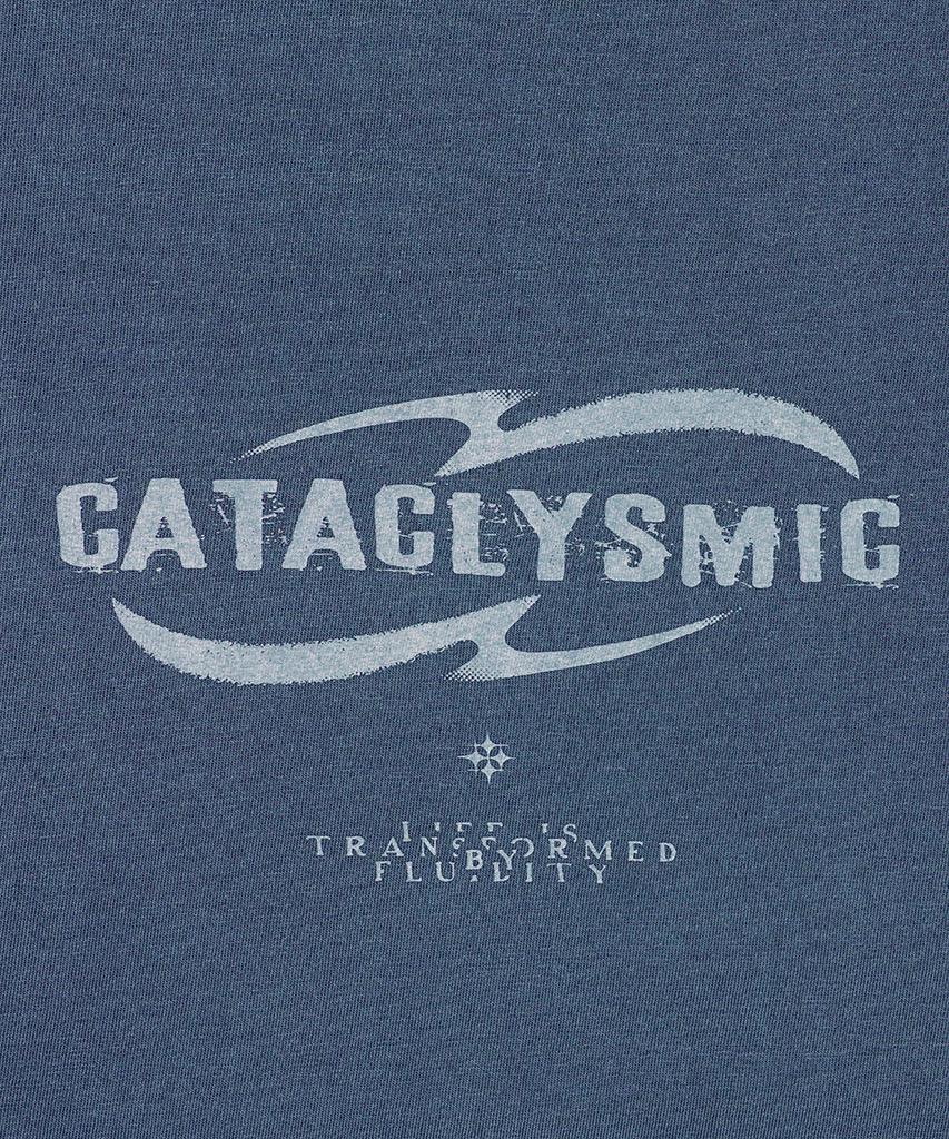 GAKKAI UNIONS Fluidity Pigment Short Sleeve T-Shirt Dive Blue