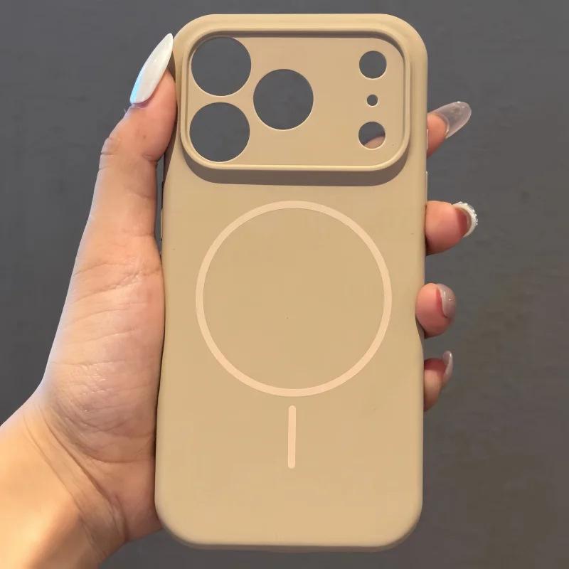 Płynne silikonowe etui na telefon dla Apple iPhone 17 Pro Max - Magsafe Odporne na upadki Kreatywne Pełne Pokrycie Etui Ochronne na iPhone