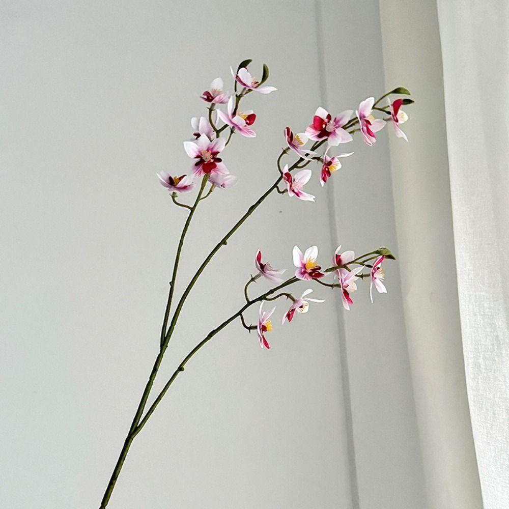 75CM Magnolien Künstliche Blumen Mehrfarbig Langer Ast Blumen Elegante Gefälschte Orchideen Heimdekoration