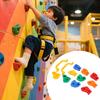 Rock Climbing Holds with Handles Mounting Hardware Multi Colored Rock Wall Climbing Kit for Indoor Outdoor