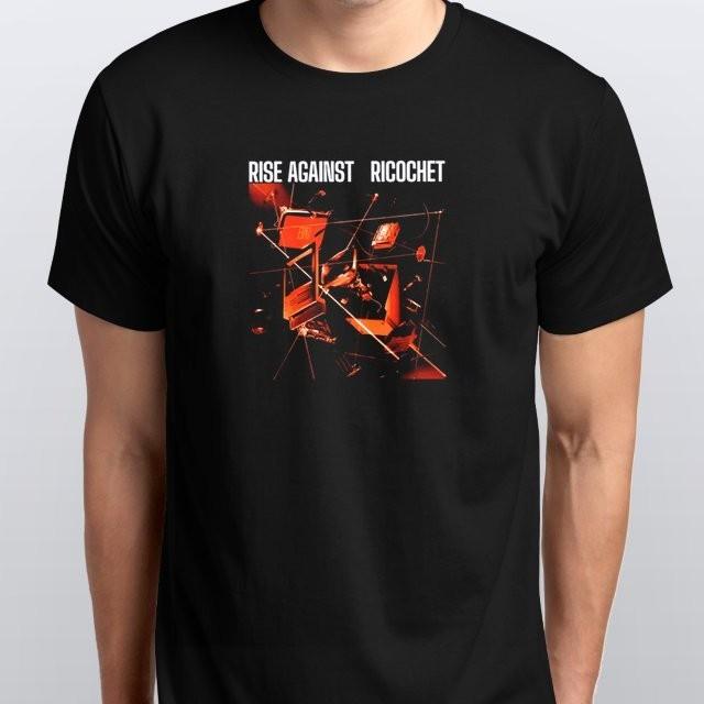 Ricochet Album Cover RISE AGAINST T-SHIRT colours Black XXXL