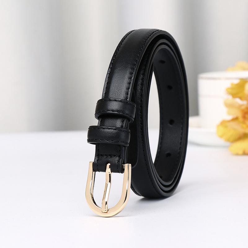 Stylish And Simple, Light Luxury And Versatile, High-End Leather Belt For Women, Korean Version Decorative Thin Belt With Skirt Belt For Women