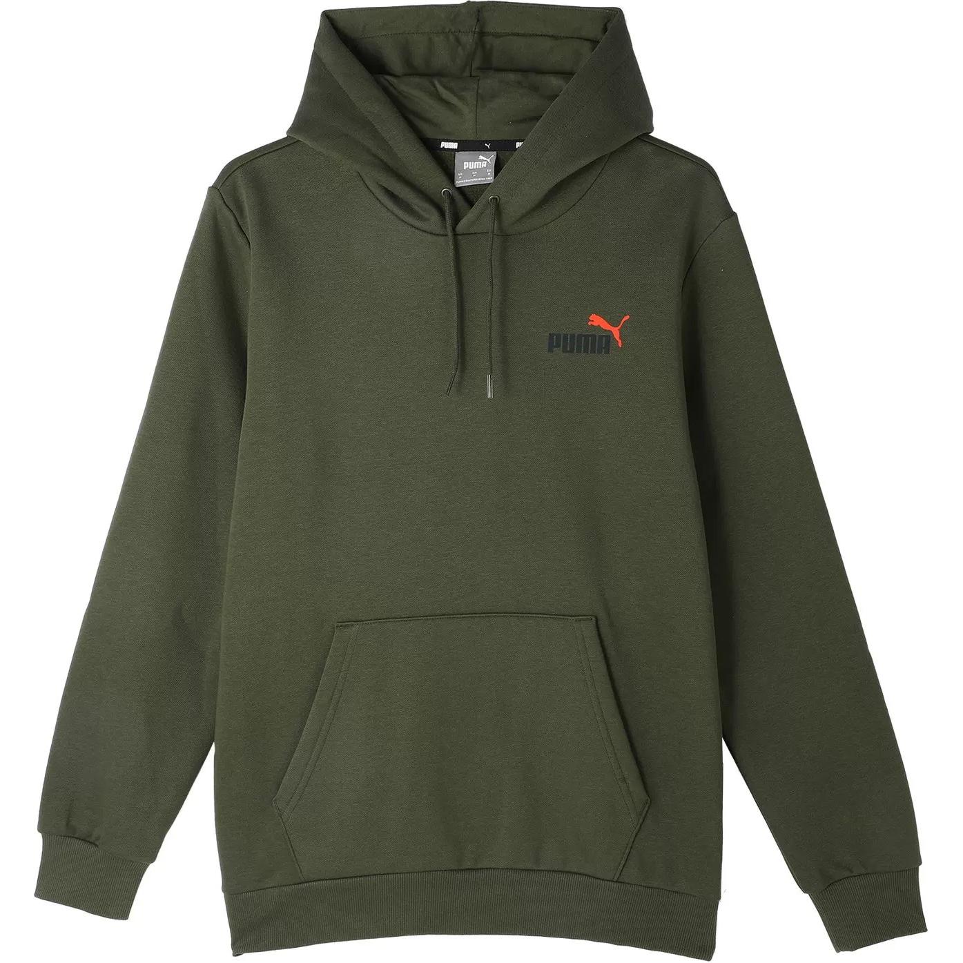 

New PUMA ESS+ 2 Col FW24 Sweatshirt Men s Dark Olive 674471-76 L/180/100A