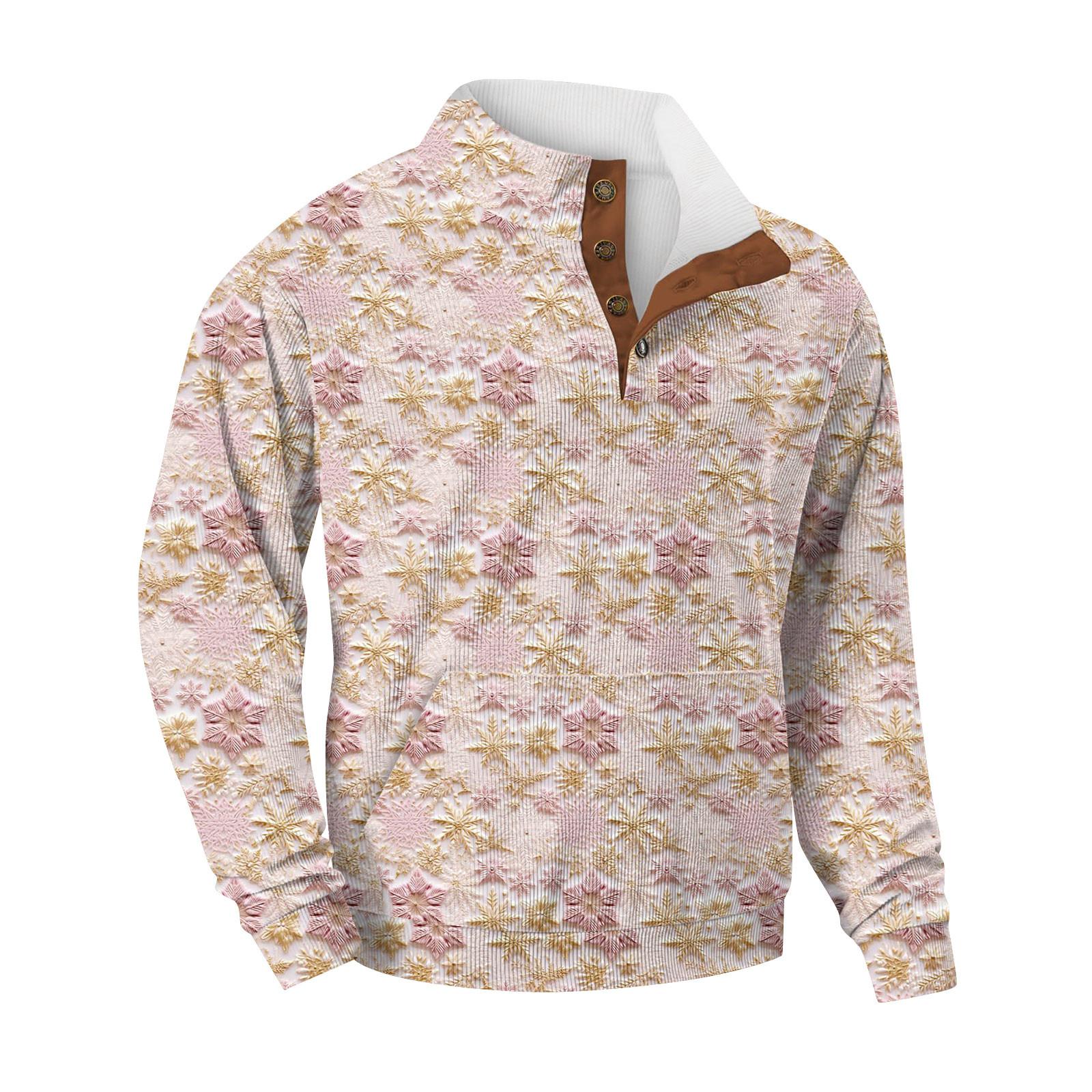 

Мужская толстовка с воротником-стойкой на открытом воздухе, повседневные свитера, топы S розовый