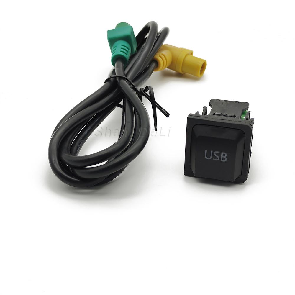 Car USB switch cable USB audio adapter RCD510 RNS315 for VW Passat B6 B7 Golf 5 MK5 Golf 6 MK6 Jetta CD player radio Radio Accessories 4