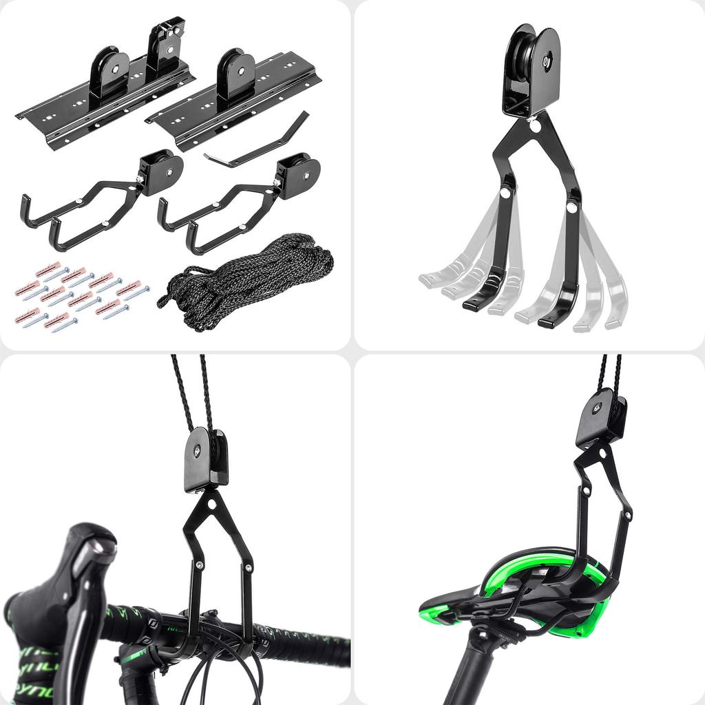 KADAX Bicycle Ceiling Mount, Steel, Black