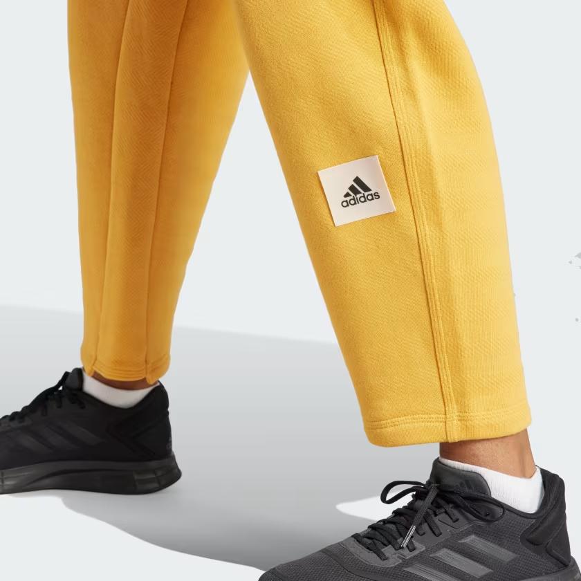 adidas Women's Loose Fit Casual Sweatpants Yellow Female IA3001