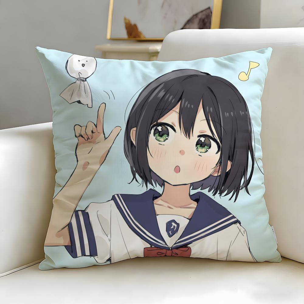 anime Senpai Is an Otokonoko Cushion Cover Soft EasyWash Pillow Case Versatile for Couch Bed Travel and Office