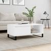 Vidaxl Coffee Table, White 90X50X36.5 Cm, Wood-Based Material