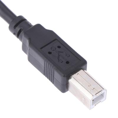 USB 2.0 Tip B Erkek - Tip B Dişi Yazıcı Uzatma Kablosu Panel Montajlı