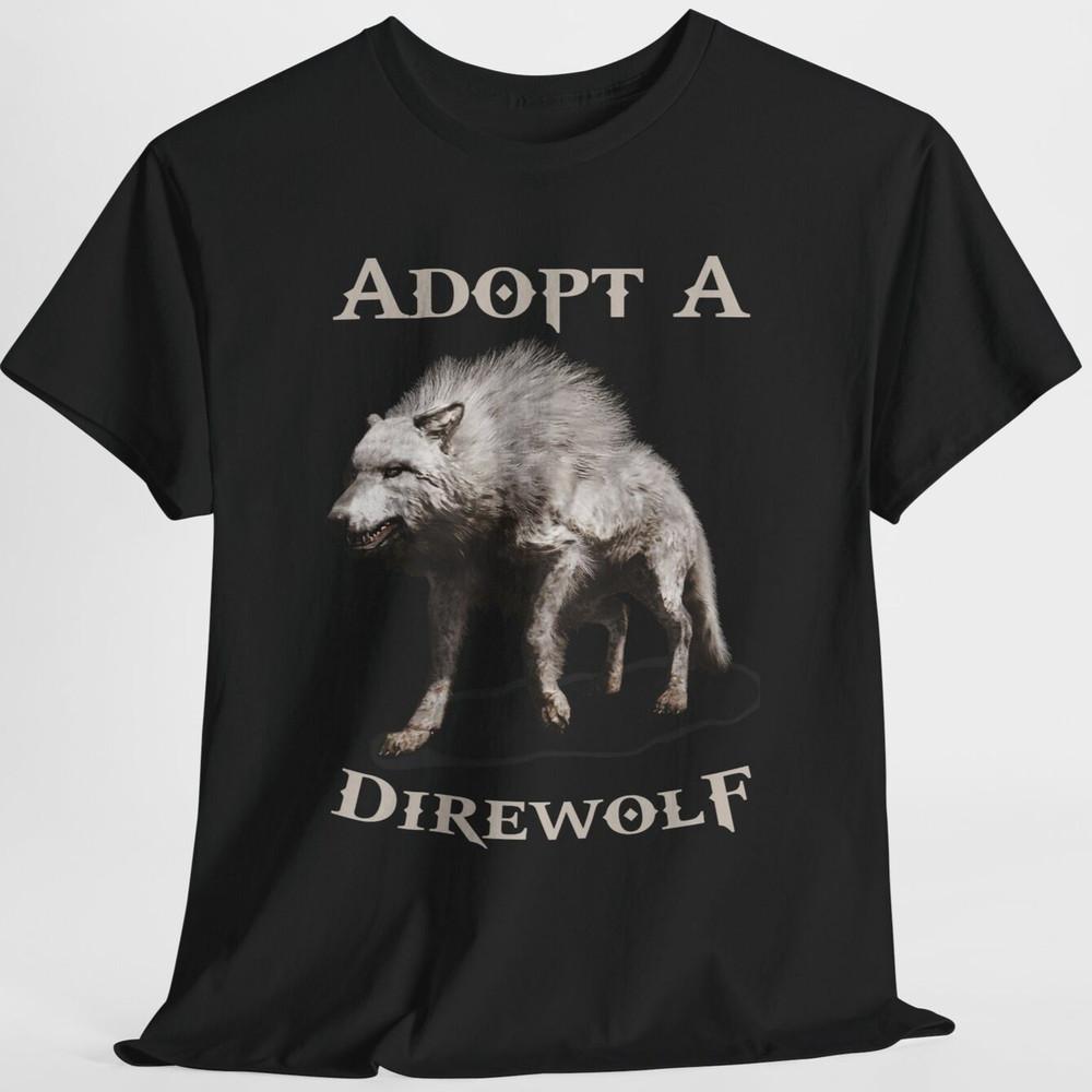 

Dire Wolf Shirt Adopt a Direwolf T-Shirt Scientists Fans Gifts Ideas Lovers Tee Unisex T-Shirt XXXXL