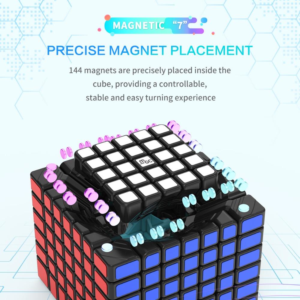 MGC 7x7 Magnetic Speed Magic Cube YJ MGC 7x7 M Mgc7 M 7x7x7 Puzzle Yongjun Magico Cubo Educational Toys for Children