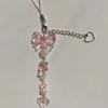 Fashion Pearl Love Bow Beaded Phone Chain Lanyard Jewelry for Women Sweet Five Pointed Star Non Slip Phone Case Rope Accessories