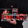 756pcs Fire Station Model Building Blocks Truck Helicopter Firefighter Bricks City Educational Toys For Children Gift