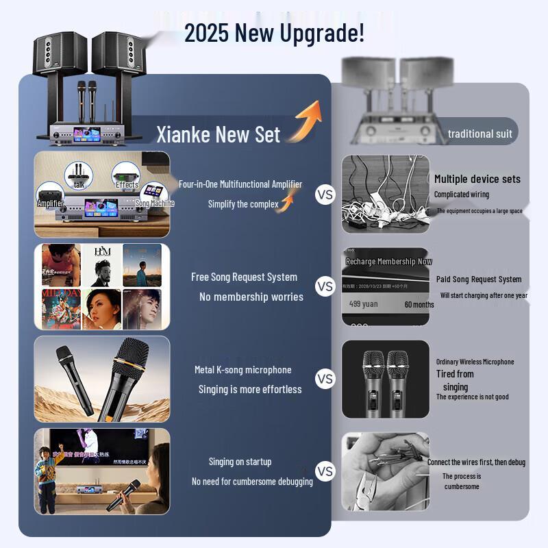 SAST K210 All-in-One Home KTV Karaoke System CN Plug (adapter Included)
