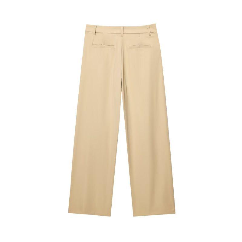 Jnleaog Spring New Arrival Women's Clothing Fashion Style Stylish Fashion with Padded Shoulder Short Outwear Straight-Leg Pants