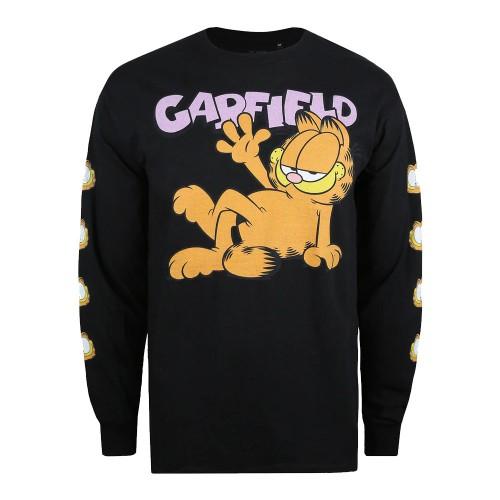 Garfield Mens Grin Long-Sleeved T-Shirt