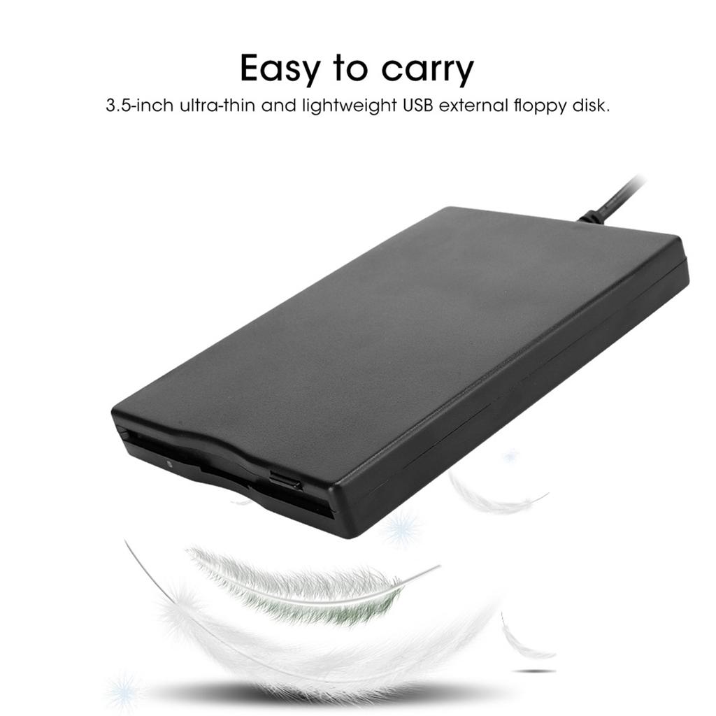 External Floppy Drive Disk Portable Floppy Drive 3.5‑Inch Card Reader Computer Accessory External Removable Floppy Drive Disk