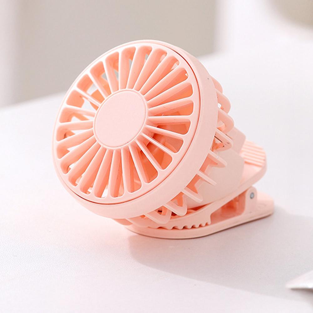 1pc Solar Powered Portable Hand Clip Fan USB Rechargeable Mini Fan Clip On Air Cooling Fan For Summer Outdoor Hiking Camping